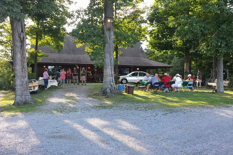 A gathering of campers